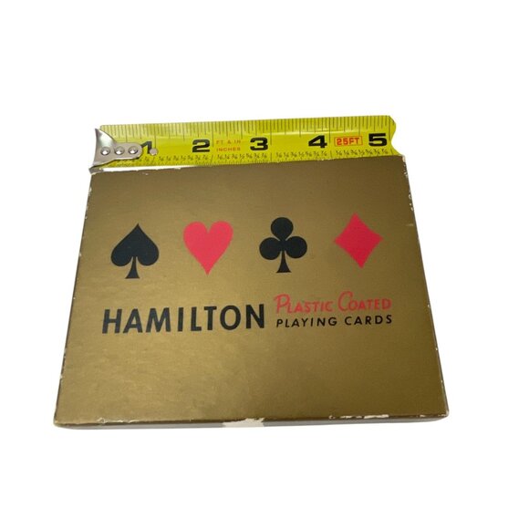 Hamilton Plastic Coated Playing Cards Set In Box - Picture 6 of 7